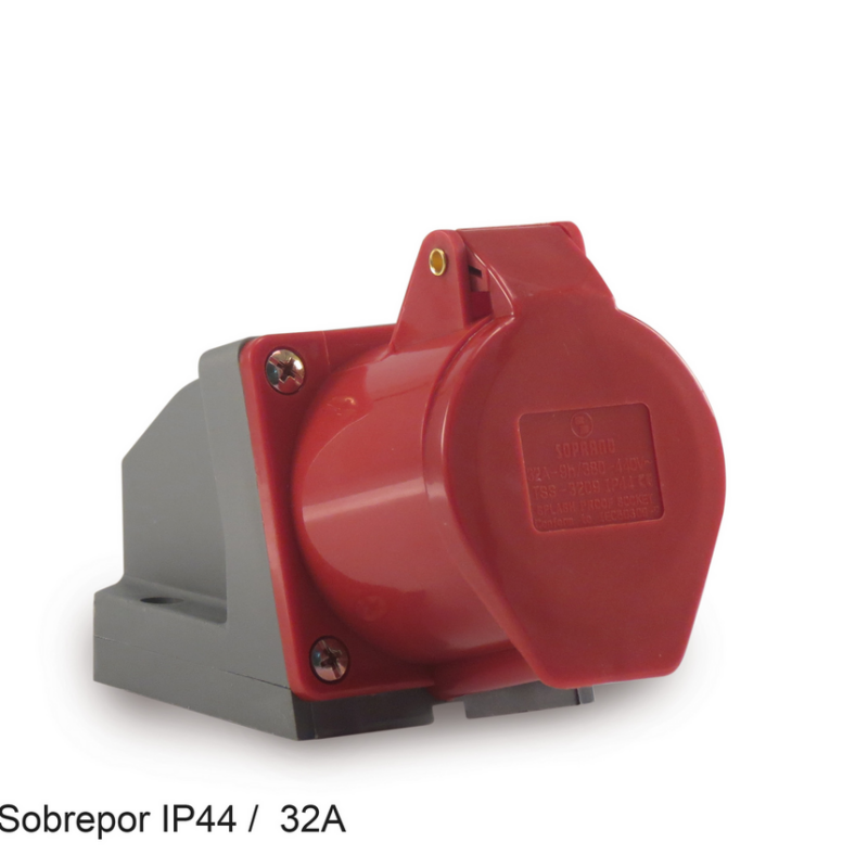 Tomada Industrial Sob 2p+t 32a 380 V Verm (05169.3209.44)