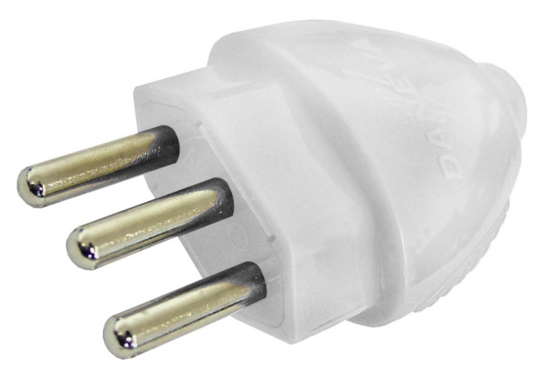 Plug 2p+t Macho 10a Br (DN1594)