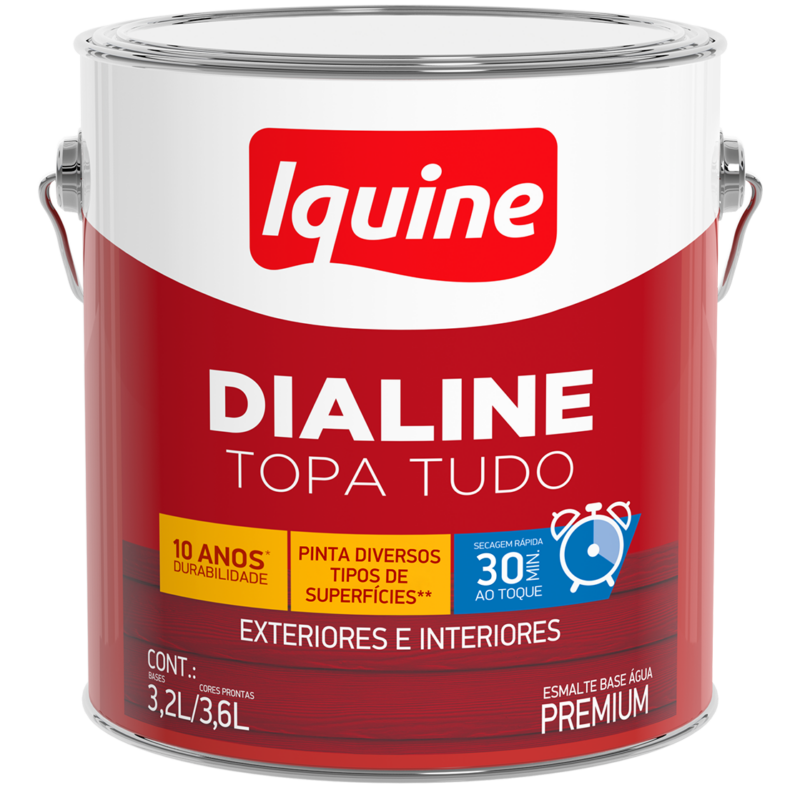 Tinta Esmerilhadeira Ac Prm 3,2lt Dialine Agua B P (7892948029945)