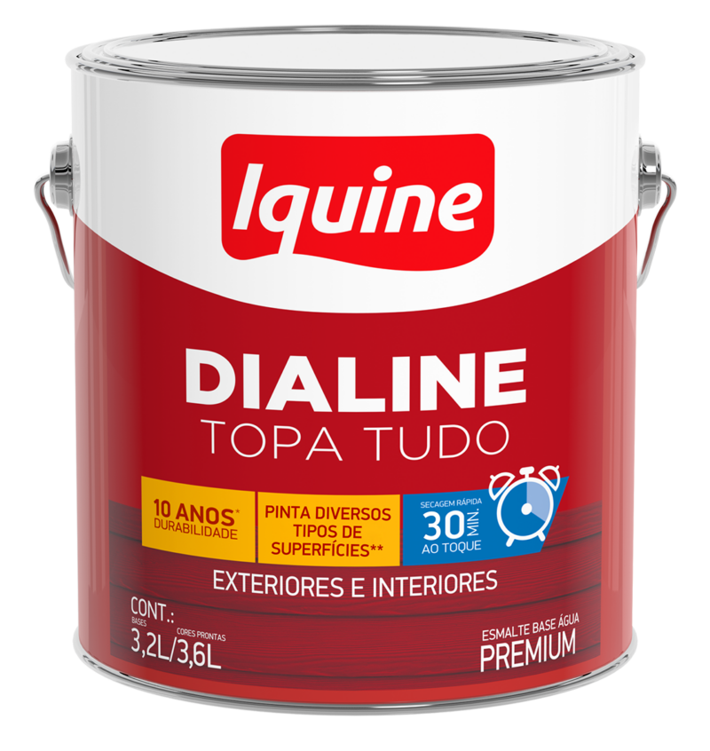 Tinta Esmerilhadeira Ac Prm 3,2lt Dialine Agua B P (7892948029945)
