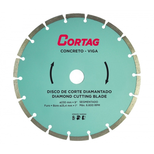 Disco Diam Segm 230 Mm Paraconcreto Cortag (60597)