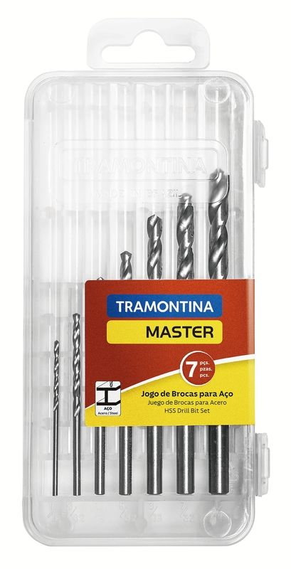 Kit Broca Aço Rapido Com7pc Tramontina (43146/507)
