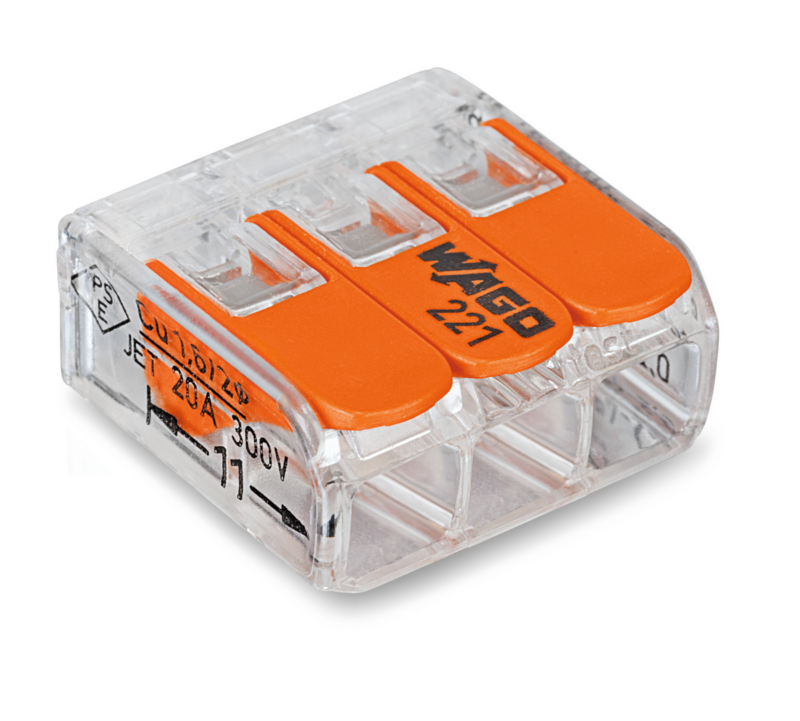 Conector Emenda 3p 4,0 Mm 221-413 Com4pc (60336409/60473337)