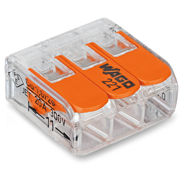 Conector Emenda 3p 4,0 Mm 221-413 Com4pc (60336409/60473337)