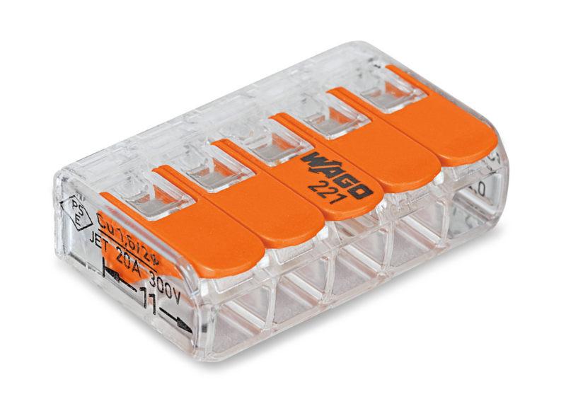 Conector Emenda 5p 4,0 Mm 221-415 Com4pc (60336411/60473333)