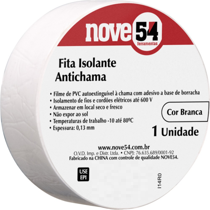 Fita Isolada 19mmx10mt Br (1137191024/1137191023)