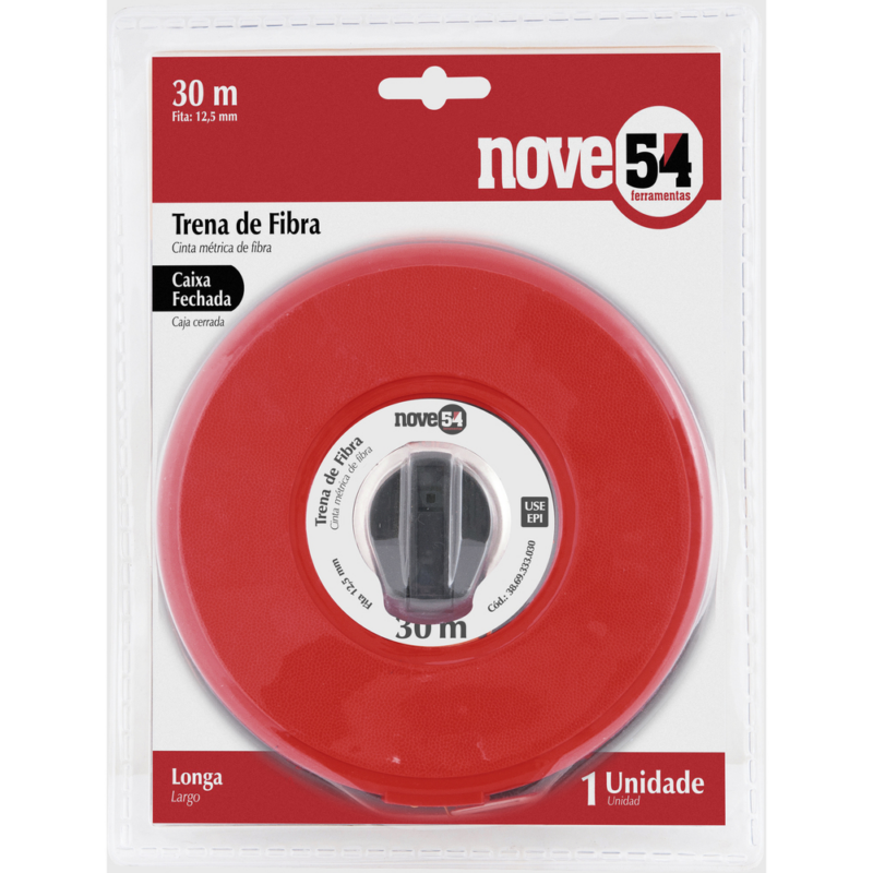 Trena 30mt Fibra 12,5 Mm Cx Fechada Nove54 (3869333030)