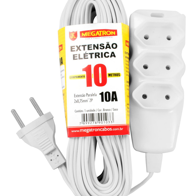 Extensao Pl 2p 2x0,75 10m Br (103/011401S1000BR00)