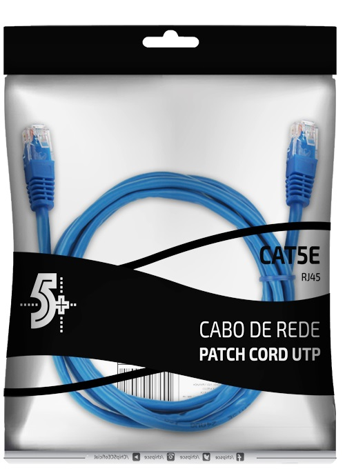 Patch Cord 2mt Utp Cat5e Azul (018-1770)