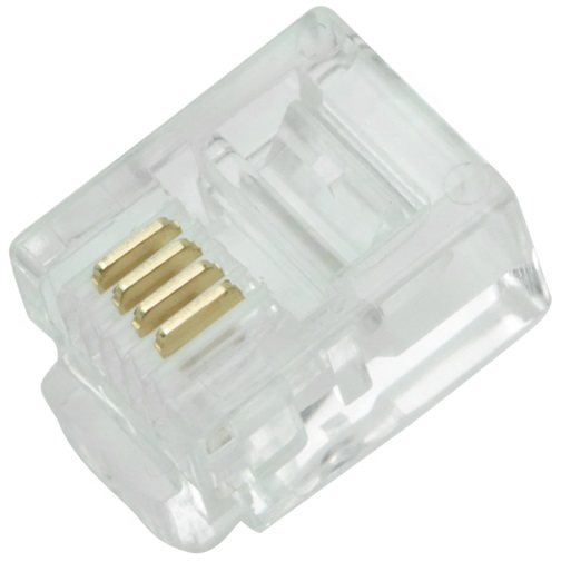 Conector Macho Rj11 6x4 Com100un (062-0011)