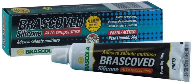 Silicone Alta Temperatura Preto 50gr (3020013)