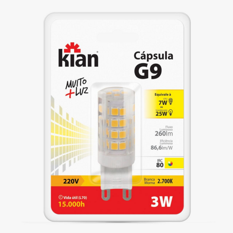 Lamp LED Halo Capsul 3 W Bv G9 200lm 2,7k (12592)