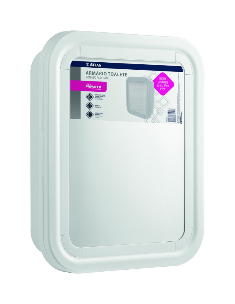 Armario Plast Emb 30x37x09 Cm Branco (PR5055-2)