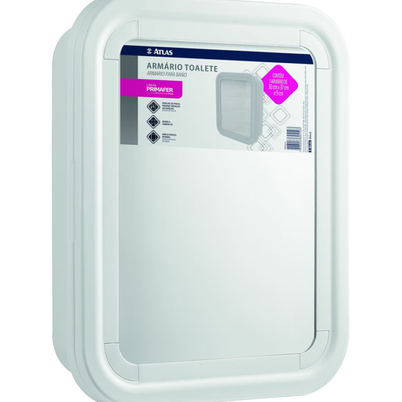 Armario Plast Emb 30x37x09 Cm Branco (PR5055-2)