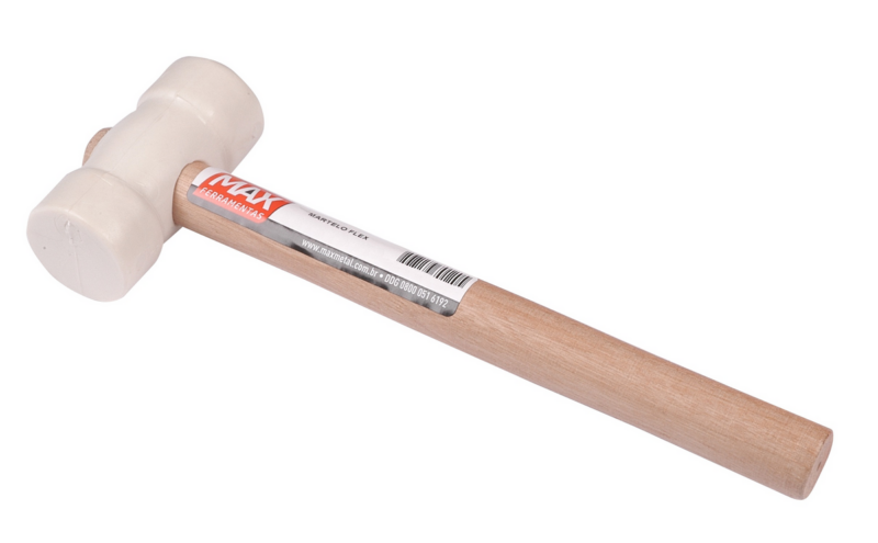 Martelo Borracha 40 Mm Br Cabo Madeira MAX (32655)