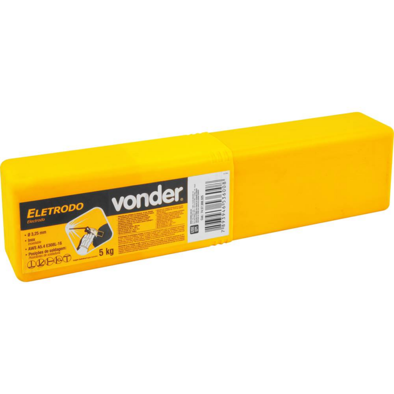 Eletrodo Aws E308l 3,25 Mm 4 Kg Inox Vonder (7457308325)