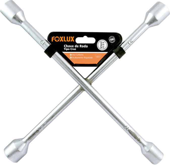 Chave de Roda Tipo Cruz 17x19x21x23 Mm Famastil/Foxlux (45.13)