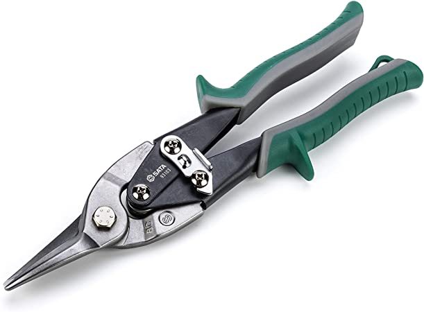 Tesoura Aviacao Corte Reto 10" Cromo-vanádio SATA (ST93103G)