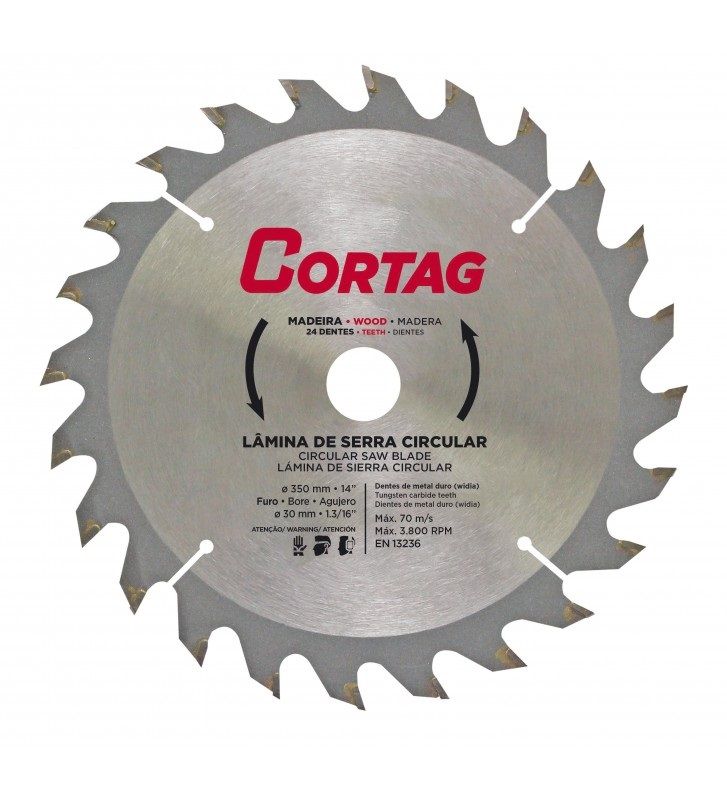 Serra Circ de Widea 350 Mm (14") 24d Cortag (60837)