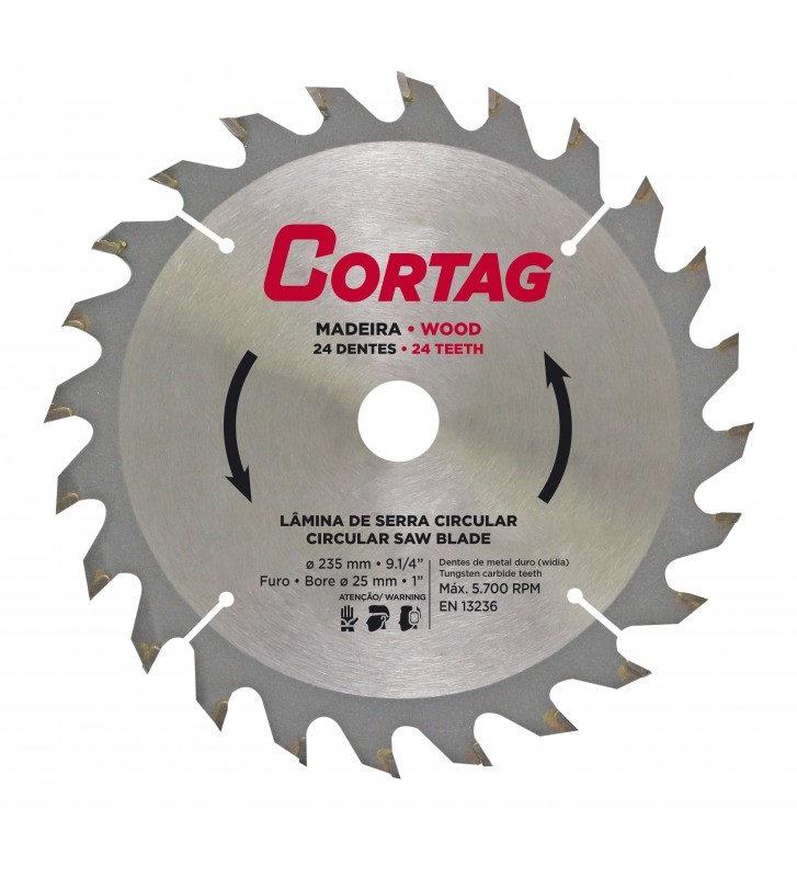 Serra Circ de Widea 235 Mm (9.1/4") 24d Cortag (61767)