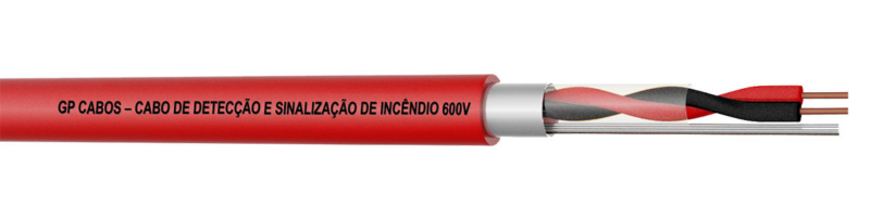 Cabo Deteccao de Incendio 2×0,75 600 V Vermelho (210902389)