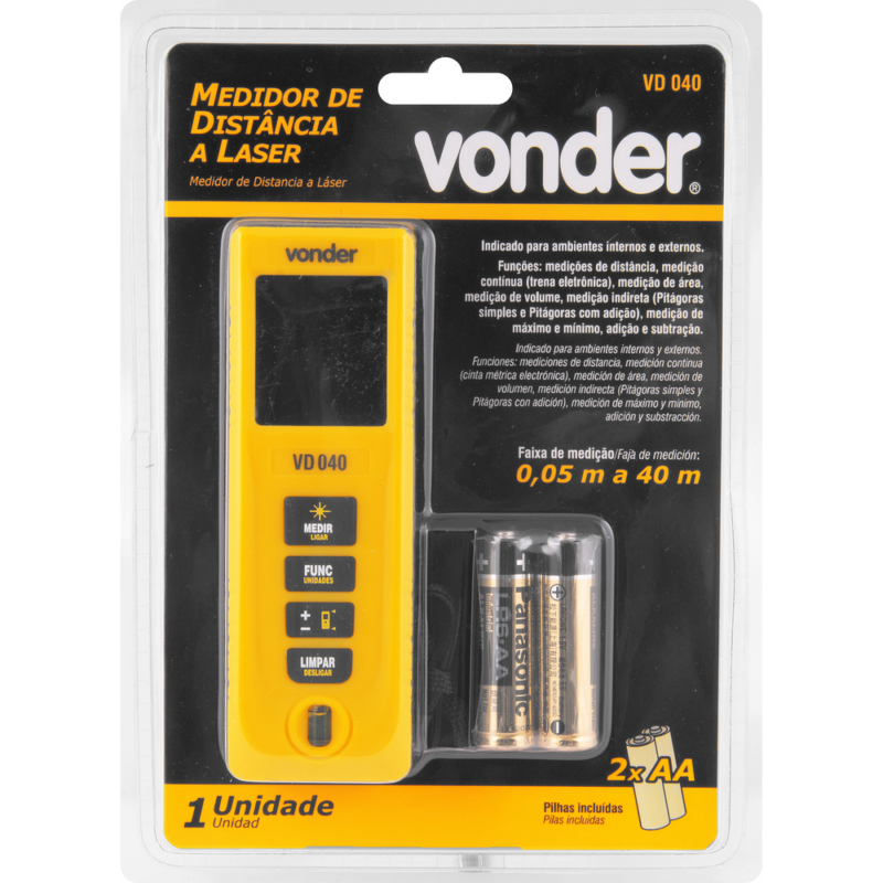 Trena Laser 40mt Vd040 Vonder (3820040000)