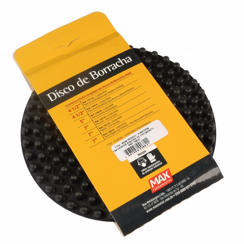 Disco Borracha 7" Dent Politriz Pt MAX (14810)