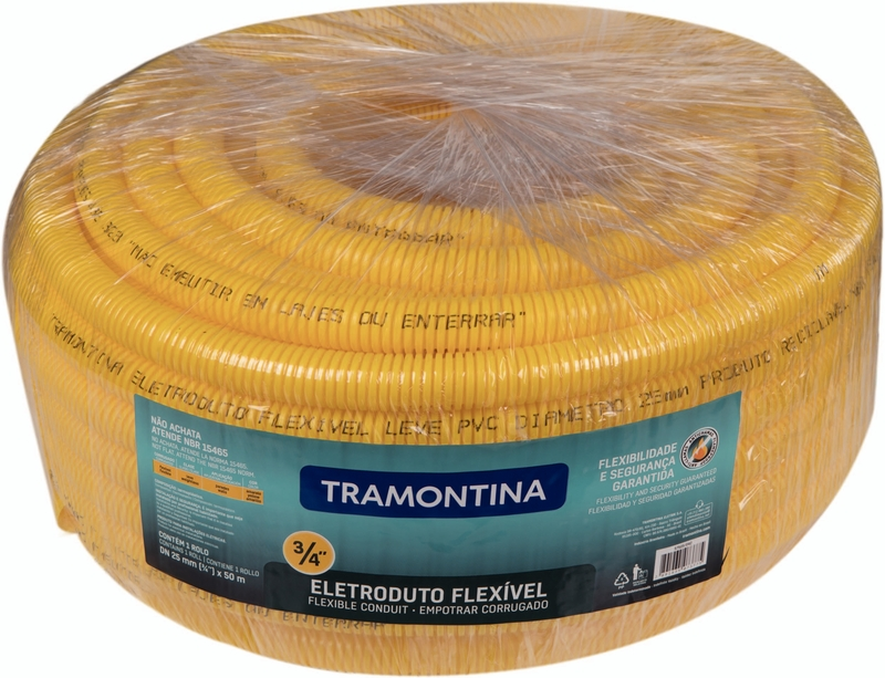 Eletrod Pvc Corrug 25mmx50mt Amarelo (57505/005/002)