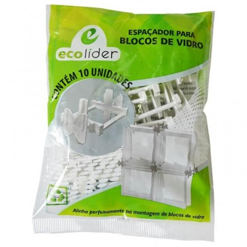 Espacador Parabloco Vidro 10x8 Mm 10 Unidades Braslider (EBVB)