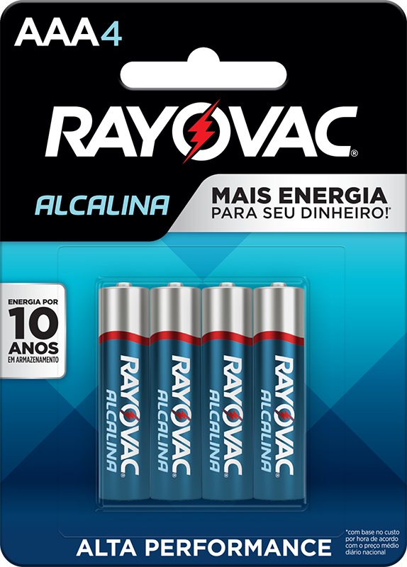 Pilha Alcalina Aaa Palito Com4pc (20955)