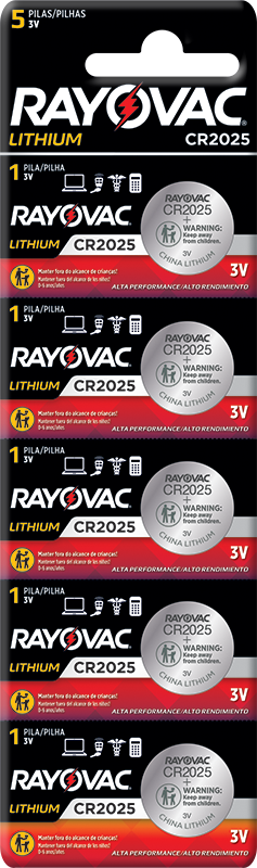 Pilha Botao Lithium 3 V Cr2025 Com5pc (CR2025-5CB)