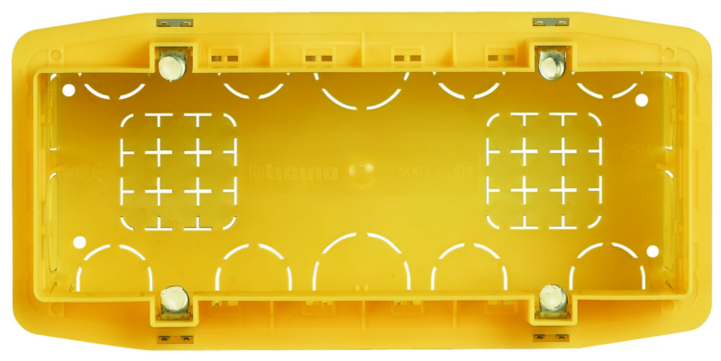 Caixa de Luz PVC 7×2 Retan Amarelo (506L)