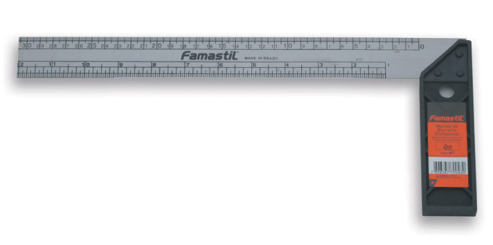 Esquadro 12" Cabo de Plastico Famastil (F41.11)