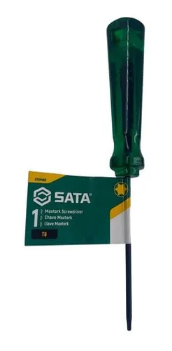 Chave Torx Reta T25x100 Mm Cromo-vanádio SATA (ST61473)