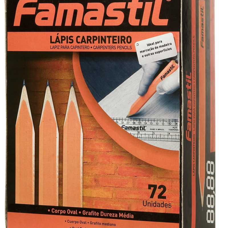 Lapis Carpinteiro Caixa Com72un Famastil (F39.01)