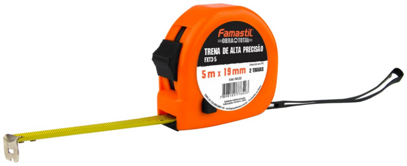 Trena 05m Aço 19 Mm Famastil (F43.02)