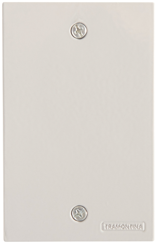 Placa Piso 4x2 Alum Cega Cinza (56121/110)