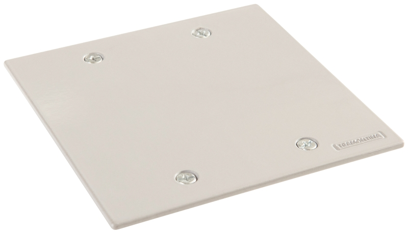 Placa Piso 4x4 Alum Cega Cinza (56121/150)