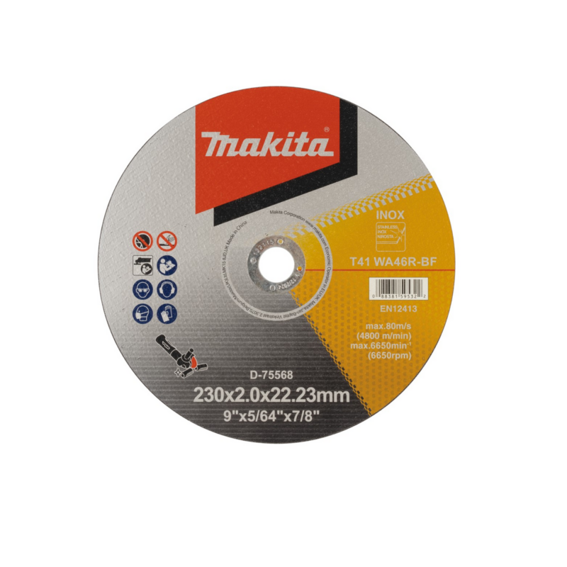Disco de Corte 9x5/64x7/8" Inox Makita (D-75568)