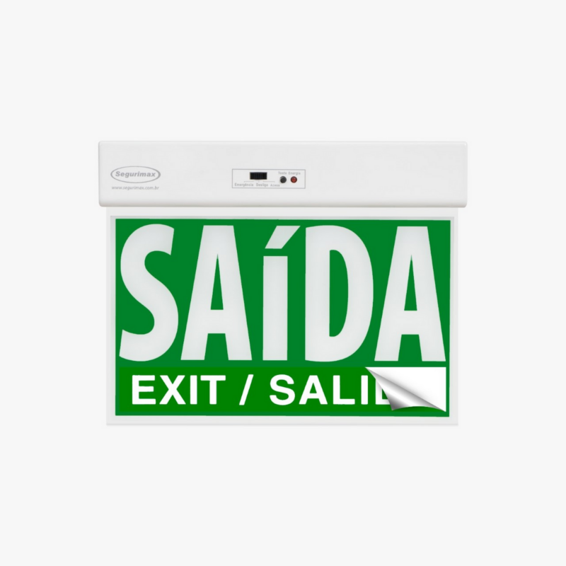 Placa Saida Dupla Face Slim Verde Comseletor (38529)