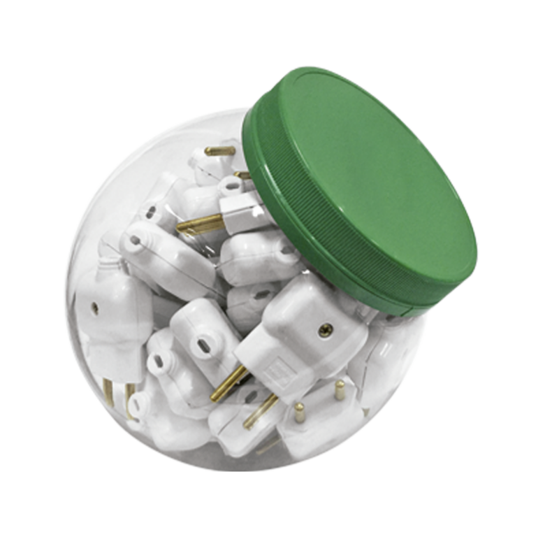 Plug 2p Macho 10a Cz Pren Cb 40pc Pote (14010P)