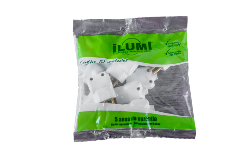 Plug 2p+t Macho 10a Br Pren Cb 10pc (14350PCT)