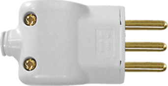 Plug 2p+t Macho 20a Br Pren Cb 10pc (14351PCT)