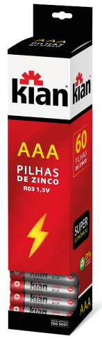 Pilha Zinco Aaa (Palito-60pc) (14247)