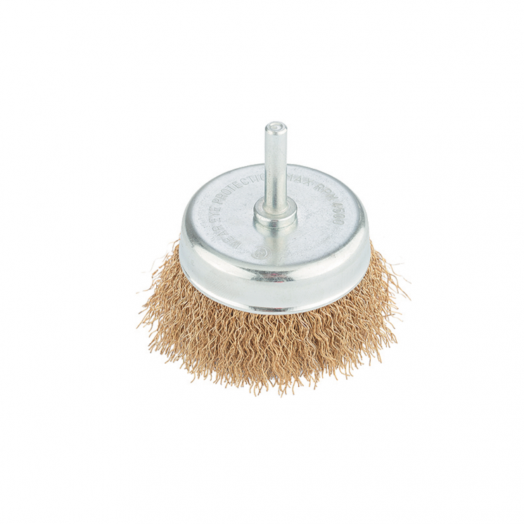 Escova Copo Aço Ondulado 3'' Haste MTX (744789)