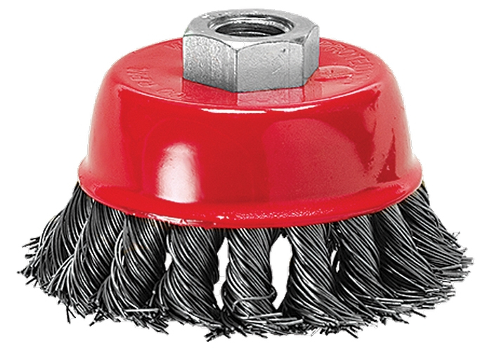 Escova Copo Aço Torcido 2.1/2'' Rosca MTX (746209)