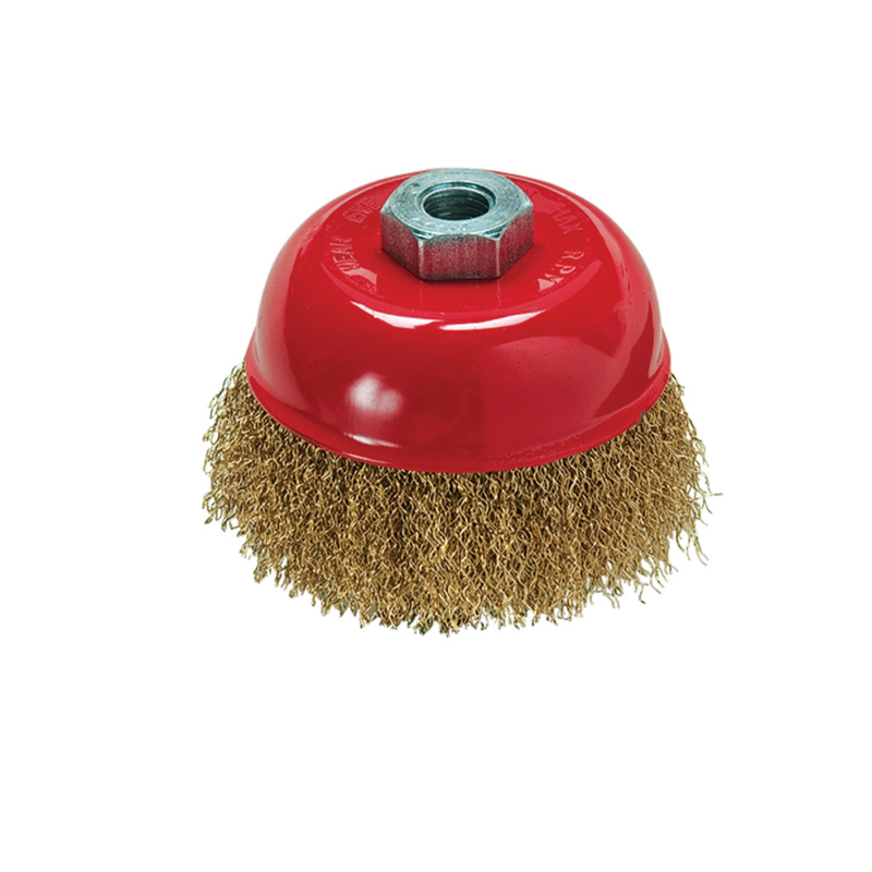 Escova Copo Aço Ondulado 5'' Rosca MTX (746069)