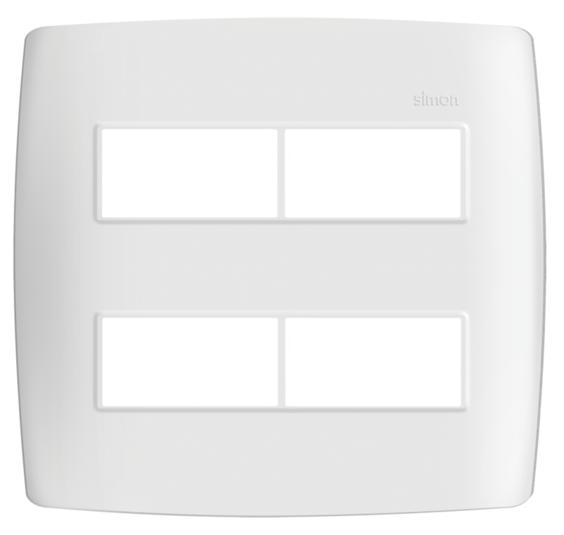 30 Placa 4×4 4mod Comsuporte Simon (30912-50)