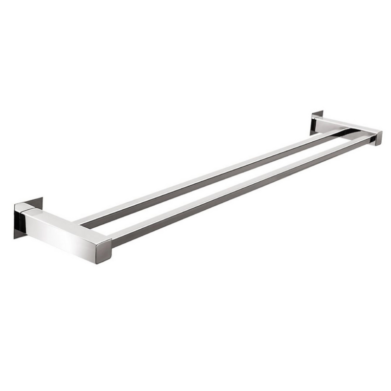 Porta Toalha Duplo Square Cr (32470/METAL)