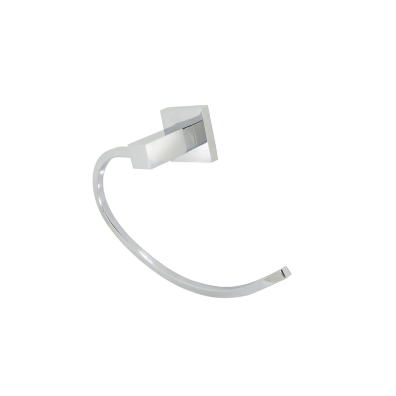Porta Toalha Argola Rosto Square Cr (32472/METAL)